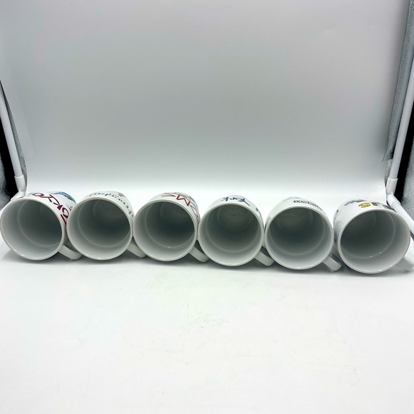 7pc World Market Stackable Mugs New York Rome Tokyo Paris Shanghai San Francisco - Picture 10 of 16